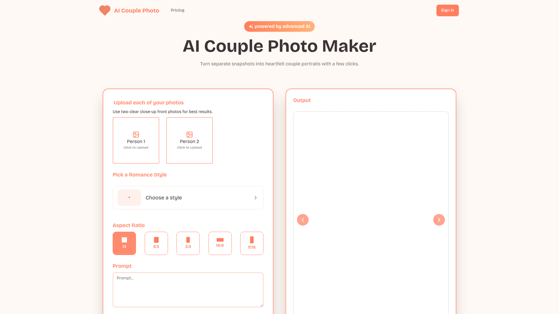 AI Couple Photo logo