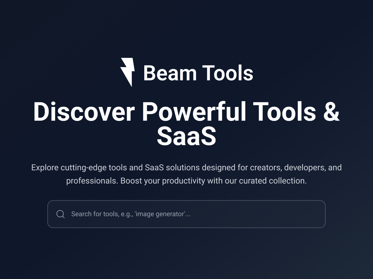 Beam Tools - Product Image