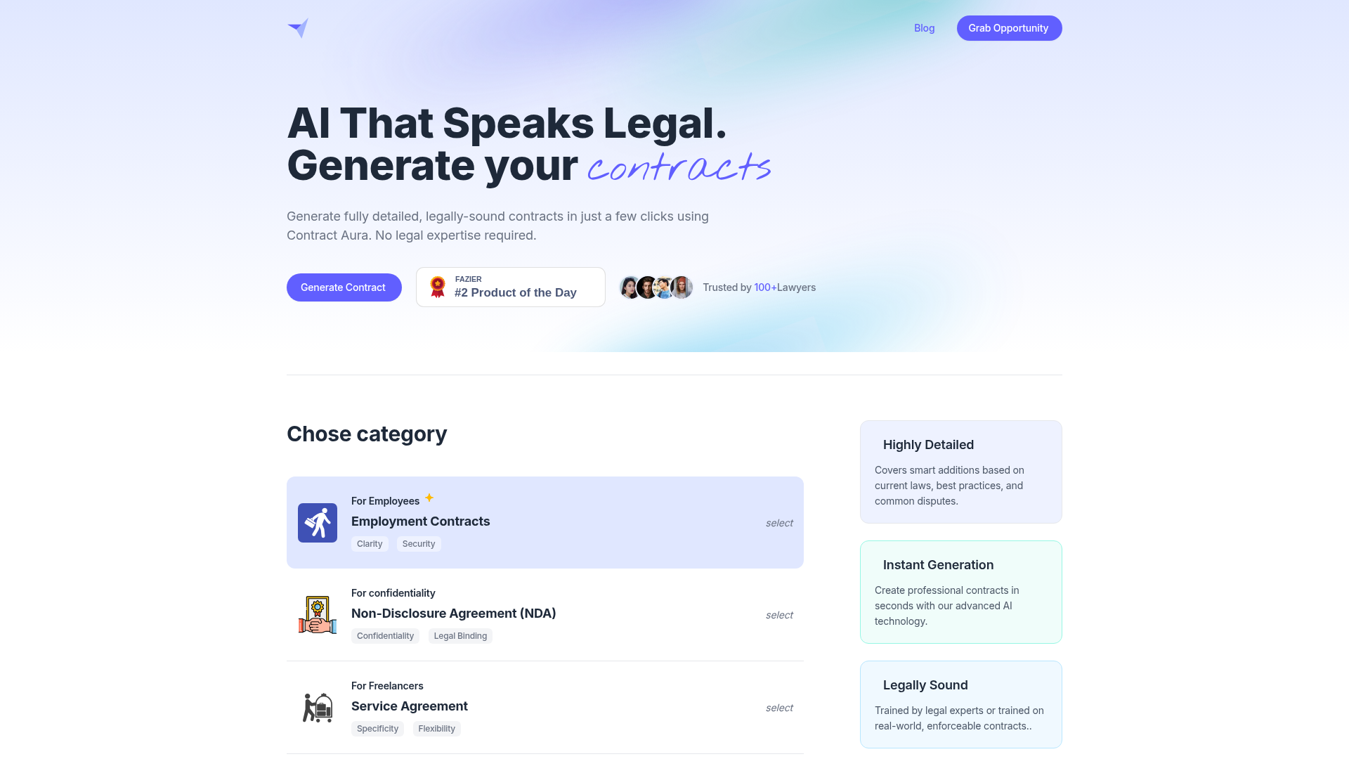 Contract Aura - Product Image