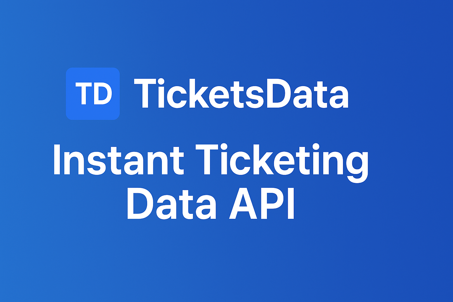 TicketsData - Product Image