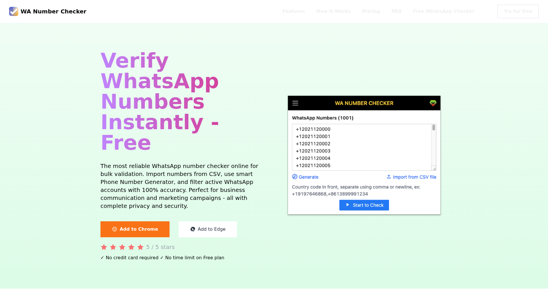 WA Number Checker - Product Image