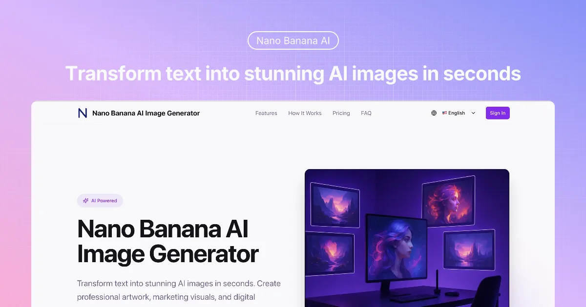 Nano Banana AI - Product Image