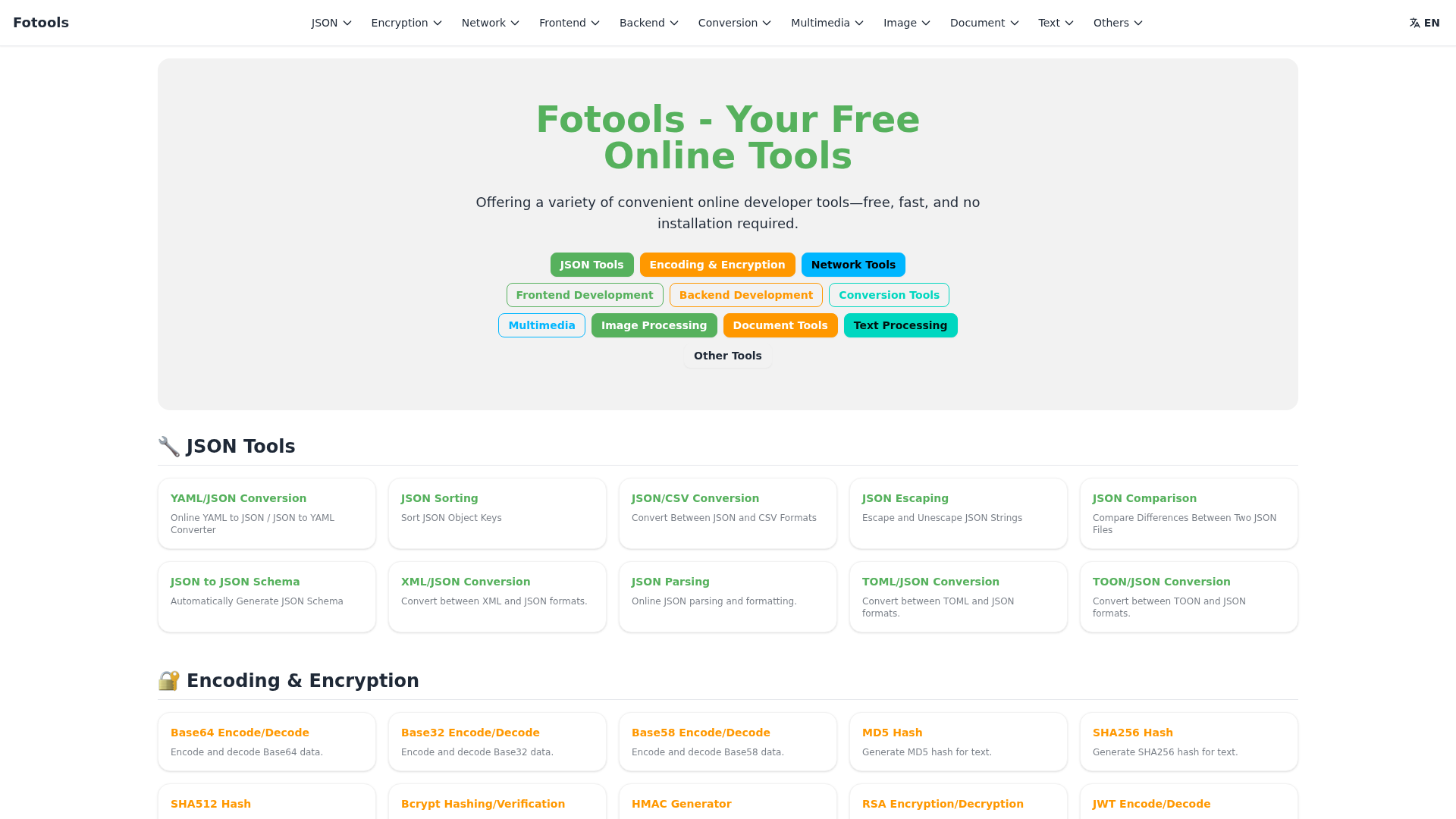 Fotools Online Tools - Product Image