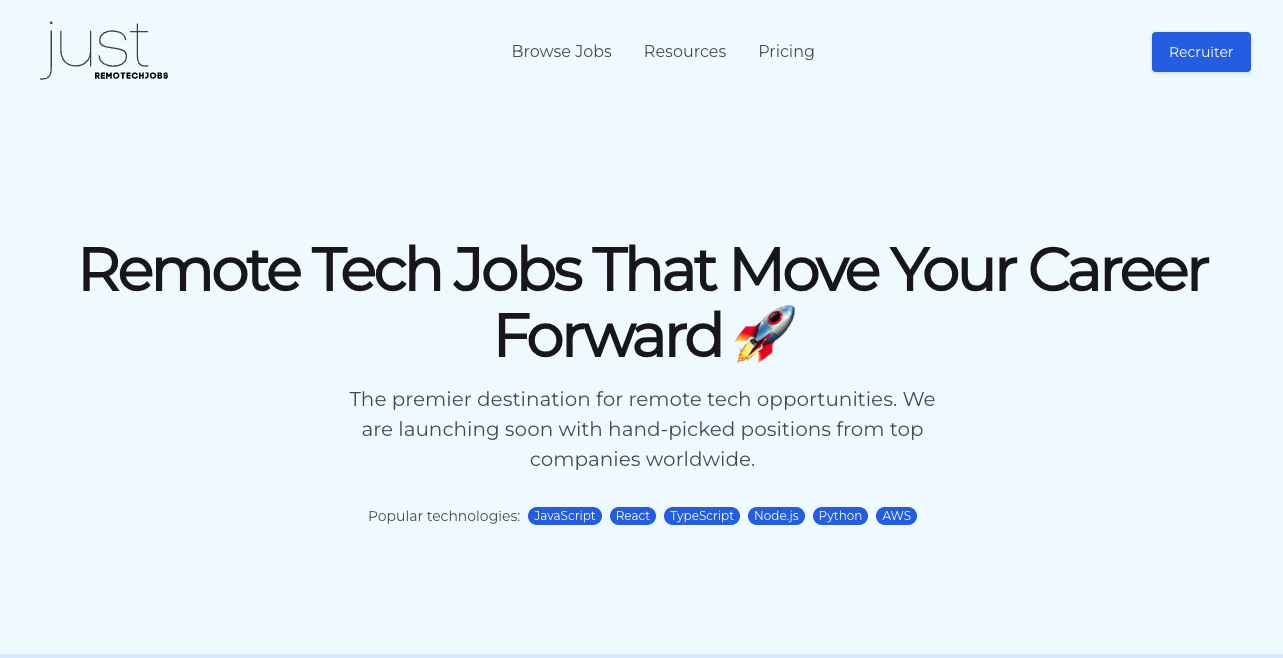JustRemotechJobs - Product Image
