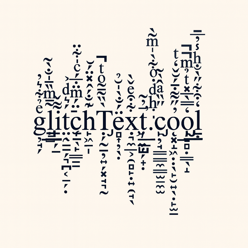 Glitch Text Generator - Product Image