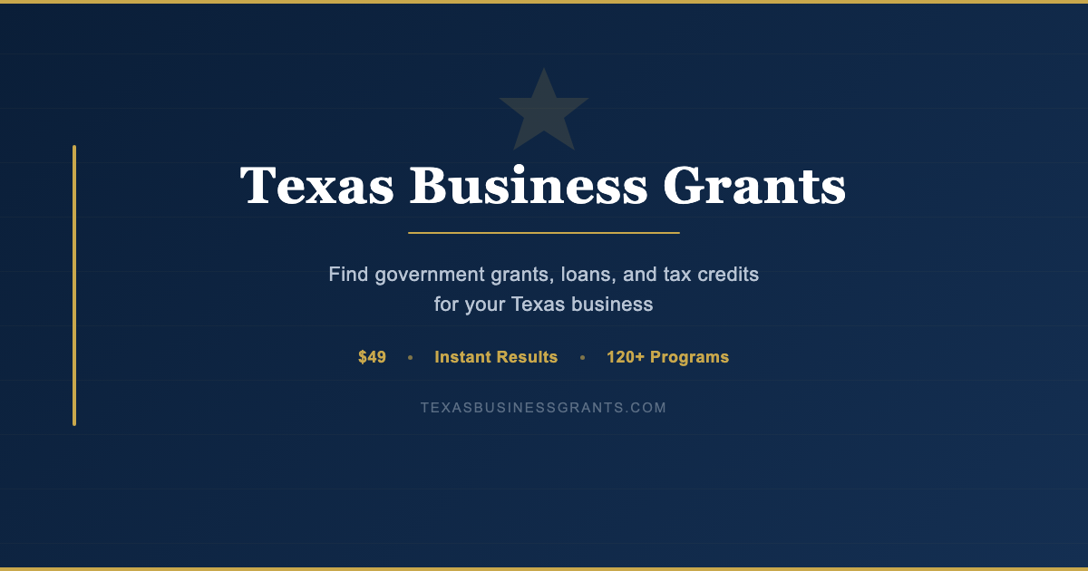 Texas Business Grants - Product Image