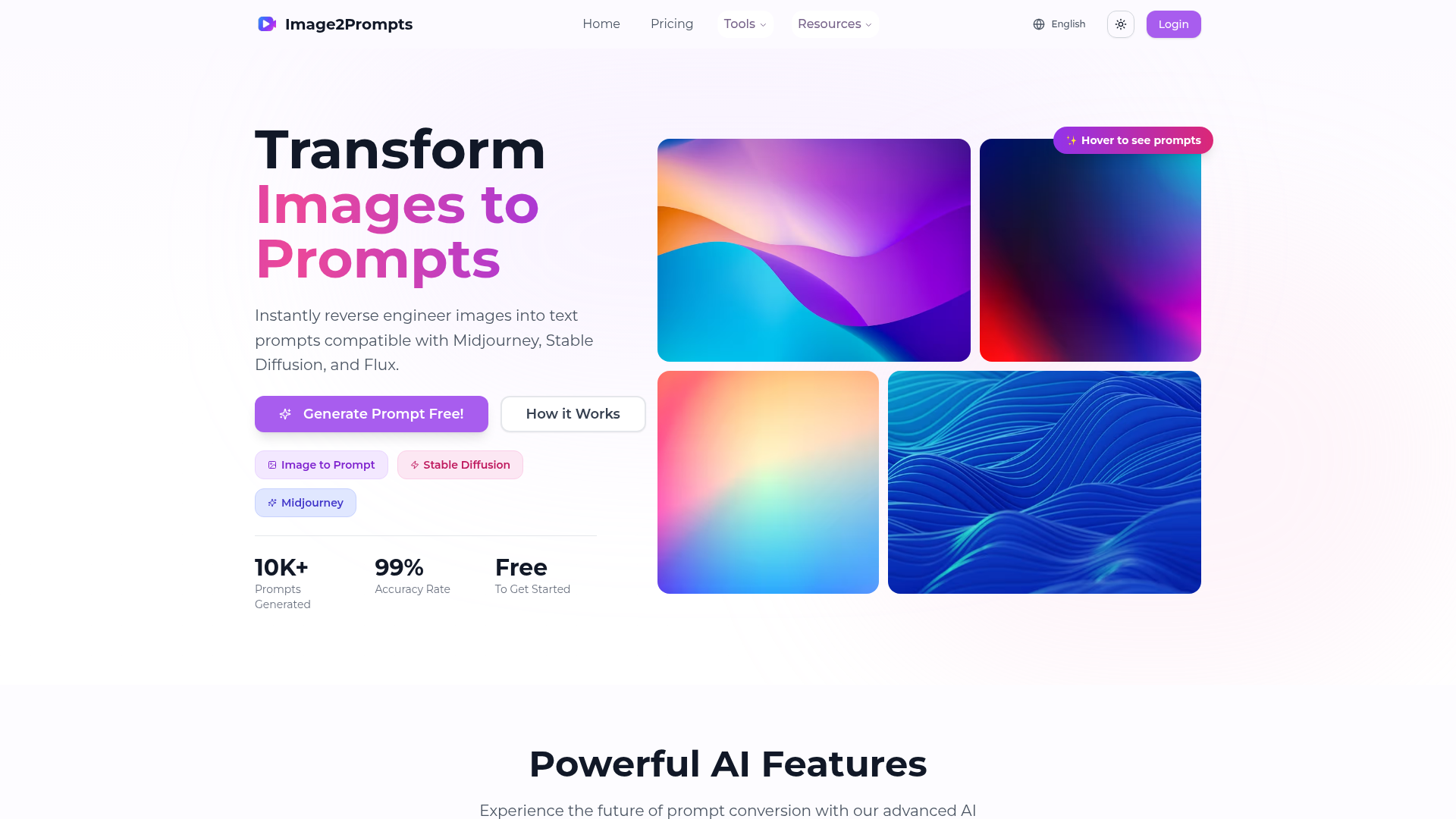 Image2Prompts - Product Image