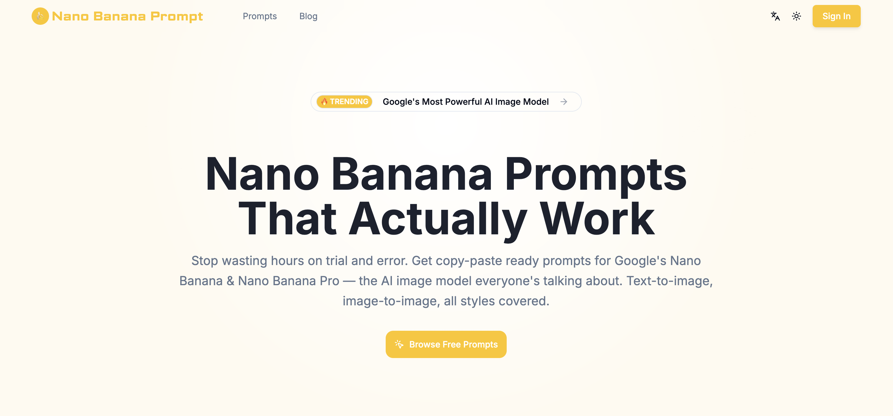 Nano Banana Prompt - Product Image