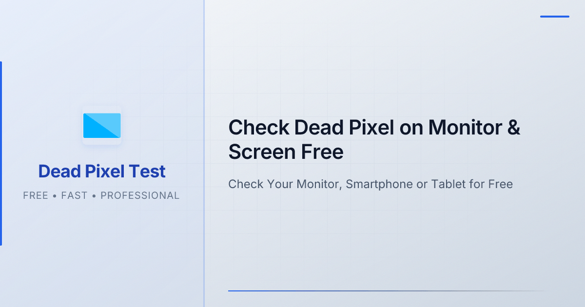 Dead Pixel Test - Product Image