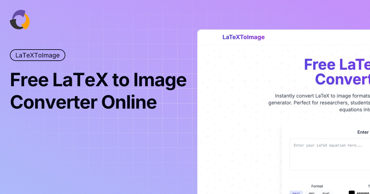LaTeXToImage - Product Image