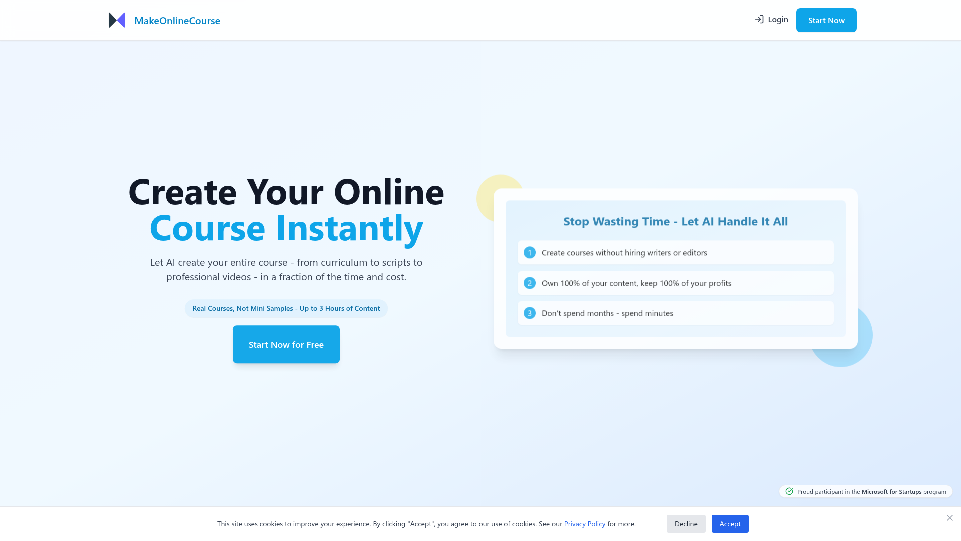 MakeOnlineCourse - Product Image