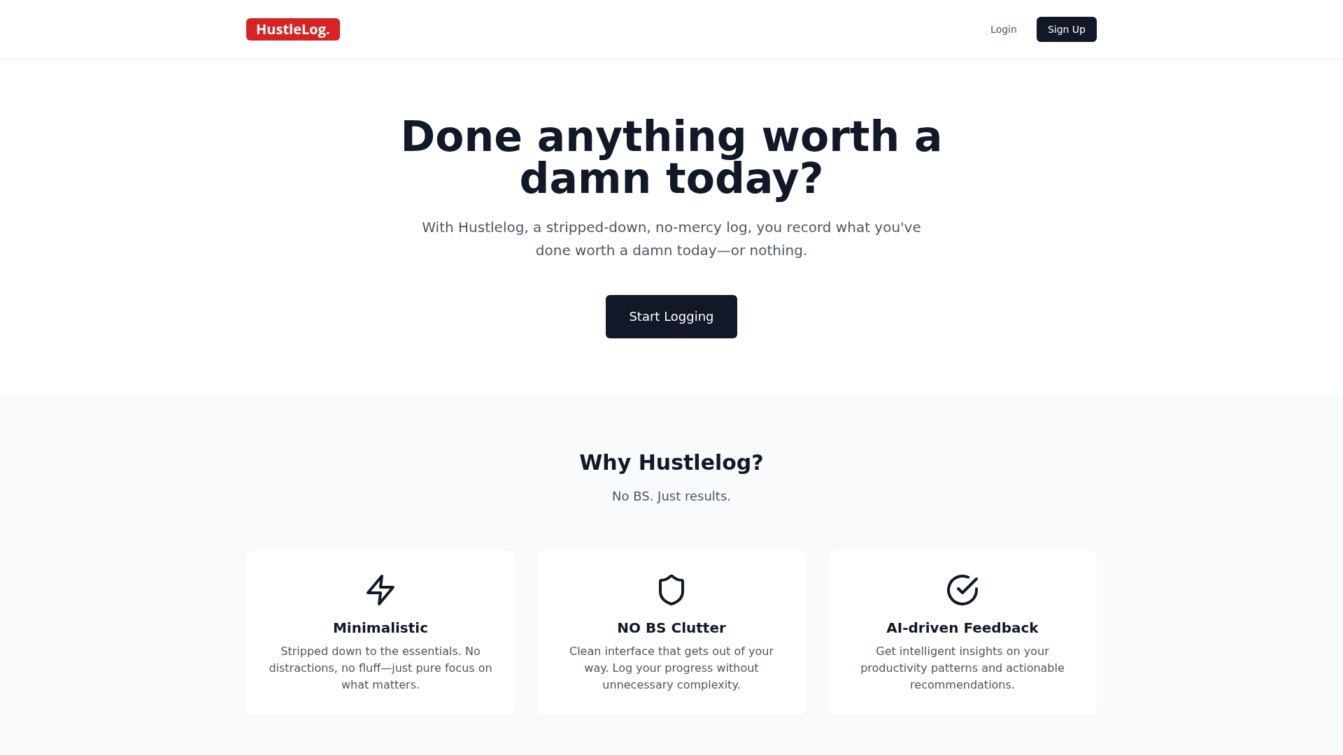Hustlelog - Product Image