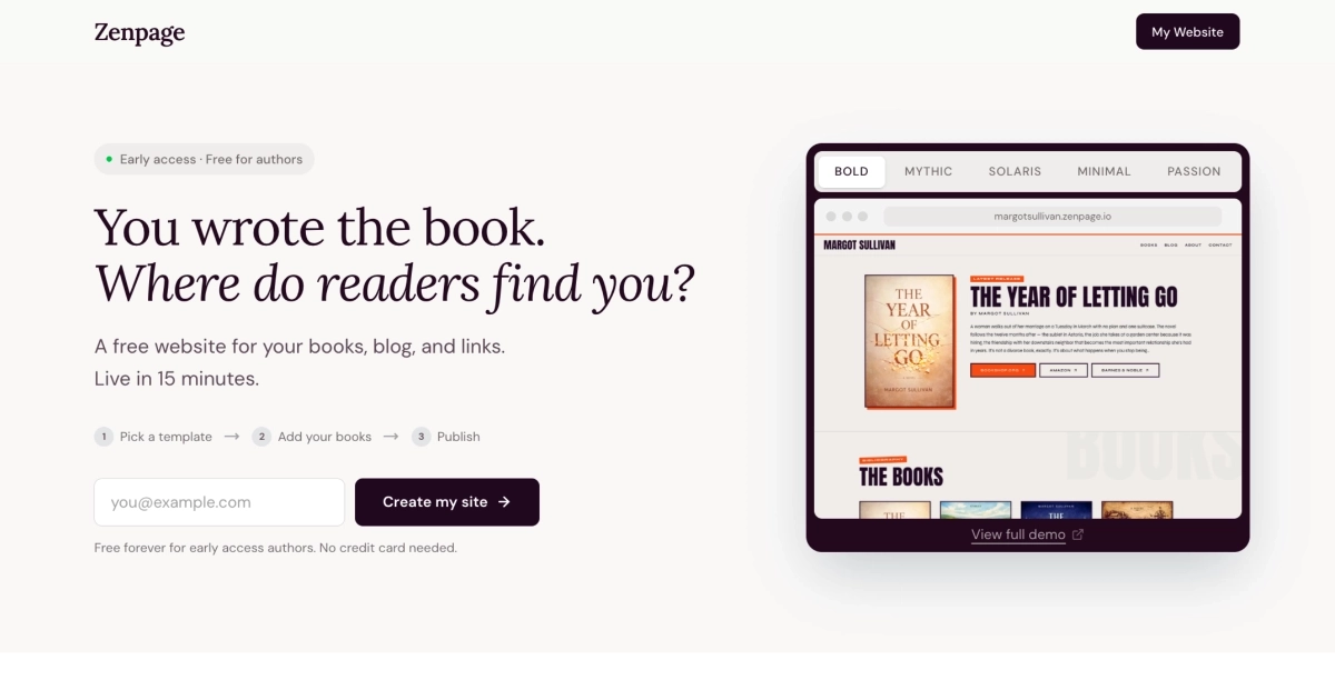 Zenpage - Product Image