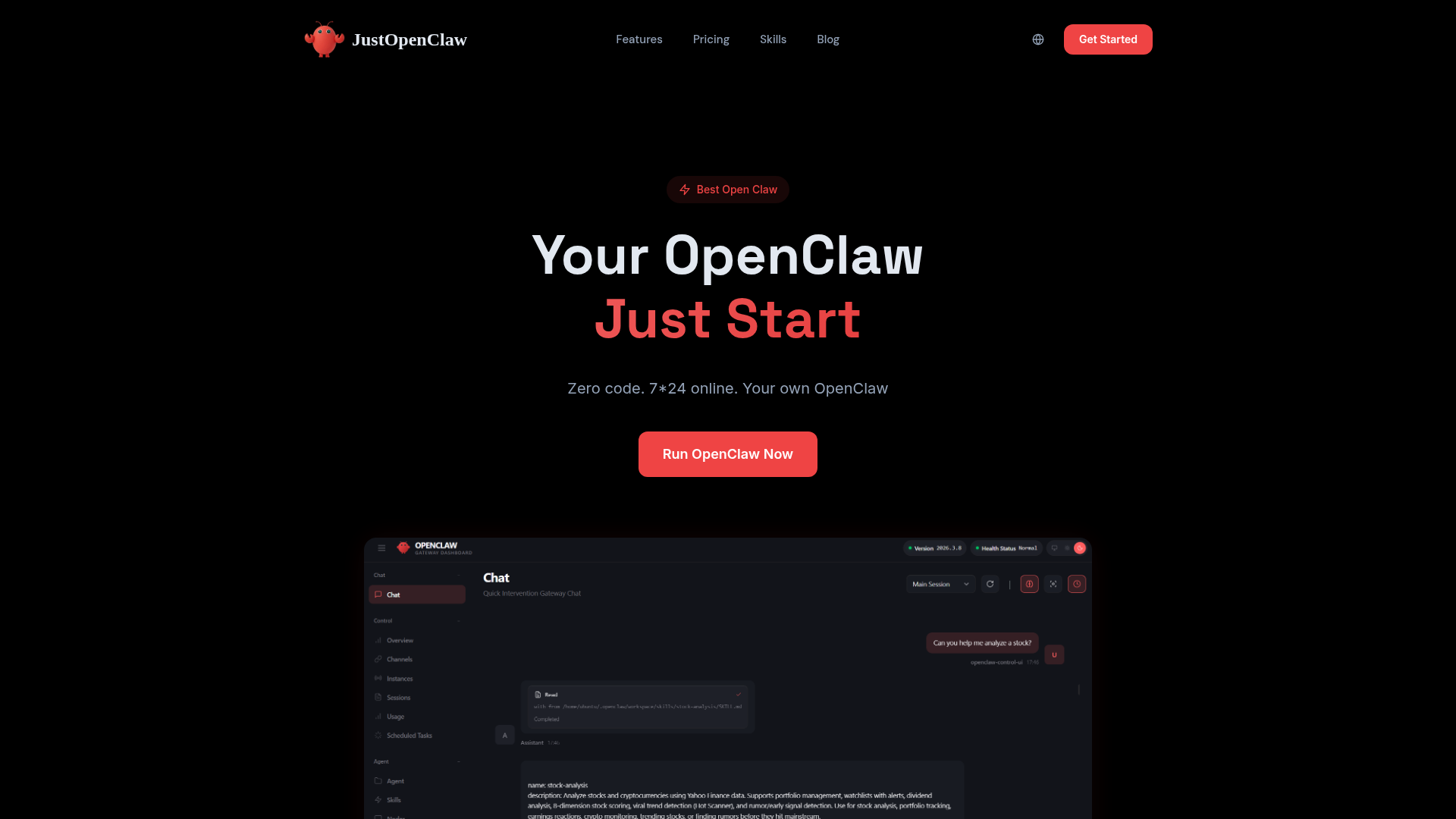 JustOpenClaw - Product Image