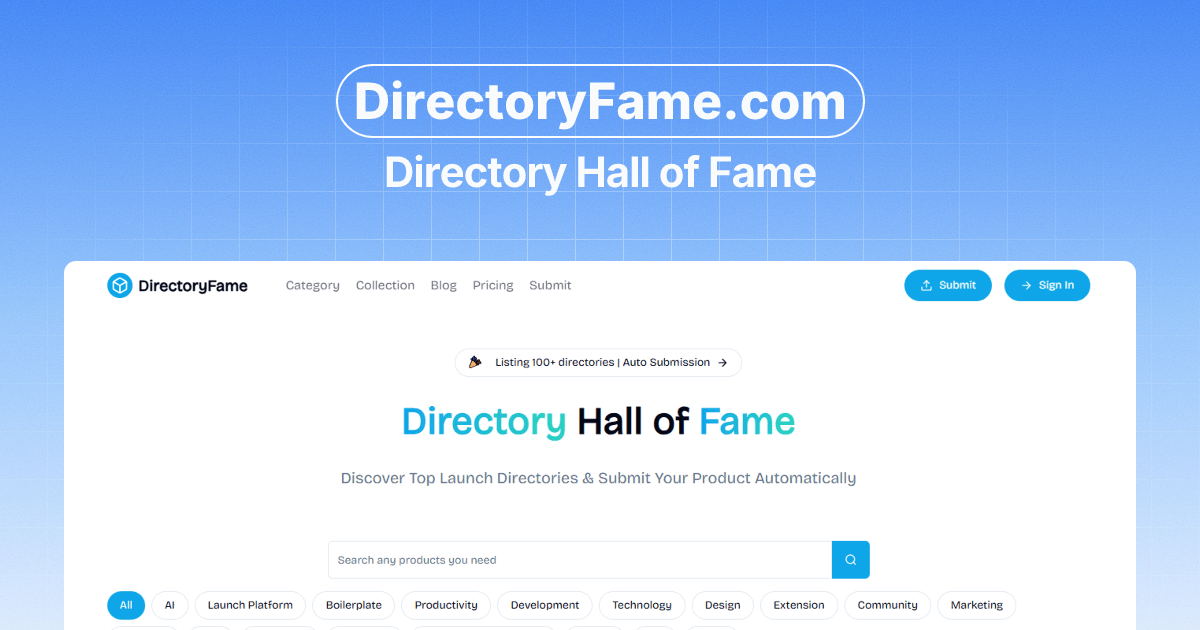 DirectoryFame - Product Image