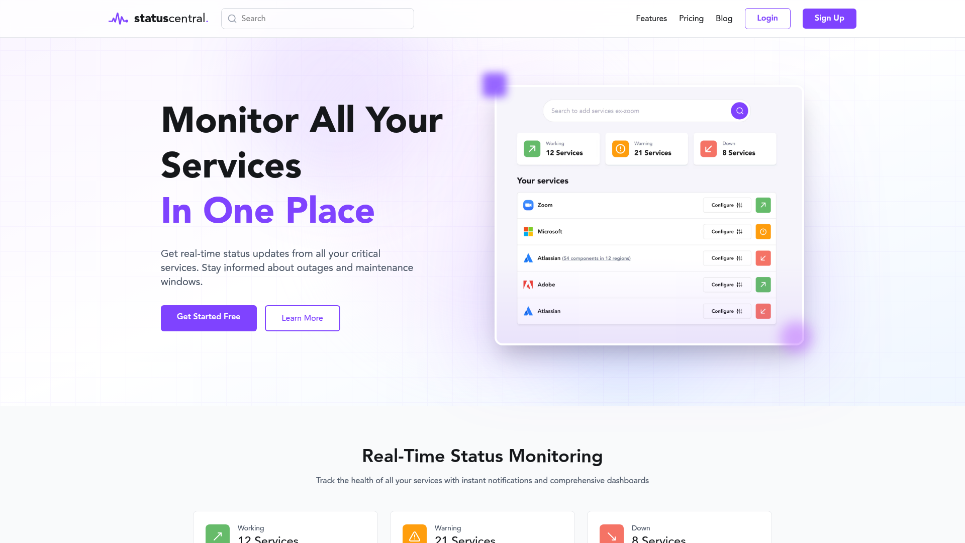 Status Central - Product Image