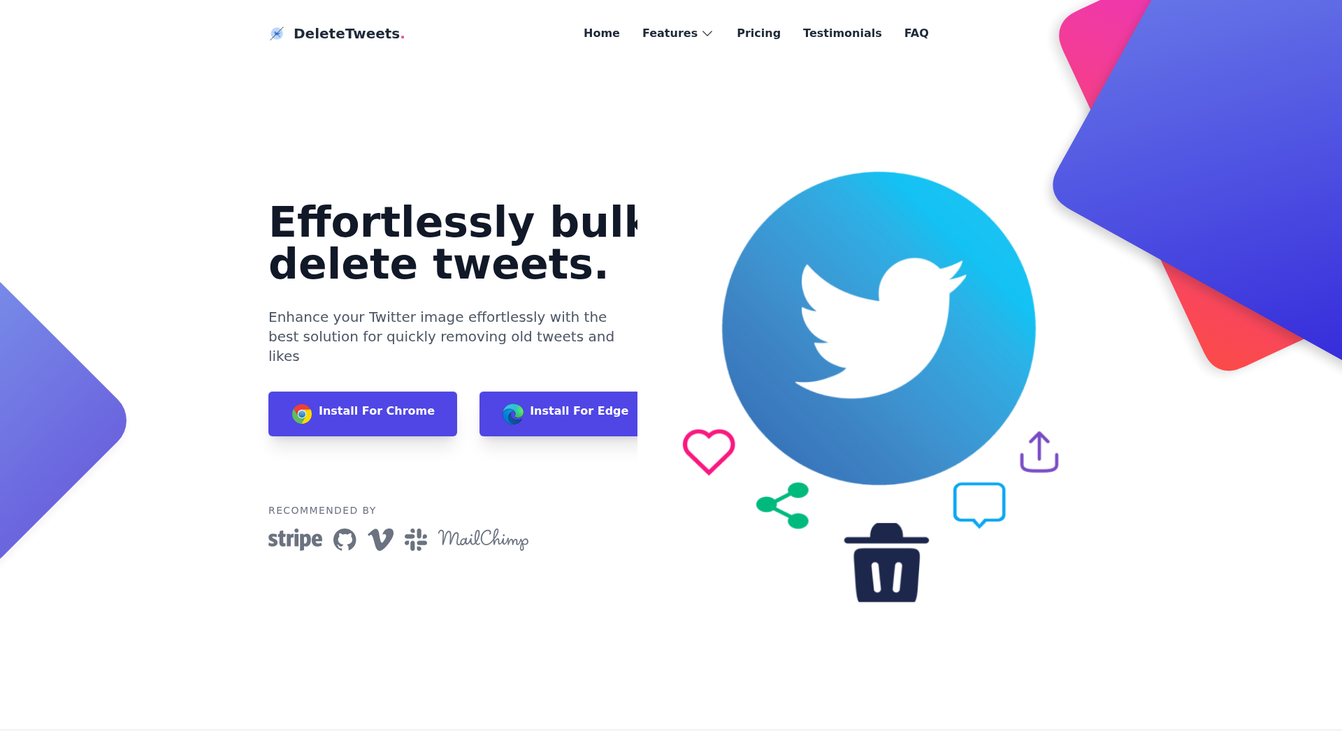 DeleteTweets - Product Image