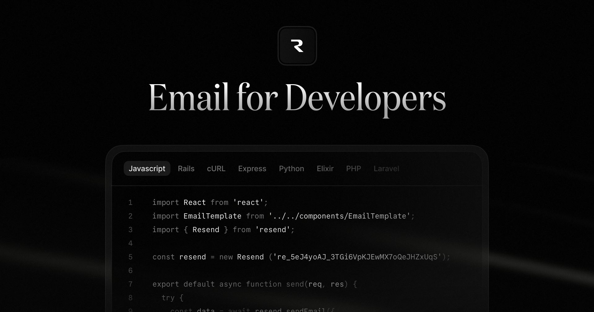 Resend - Product Image
