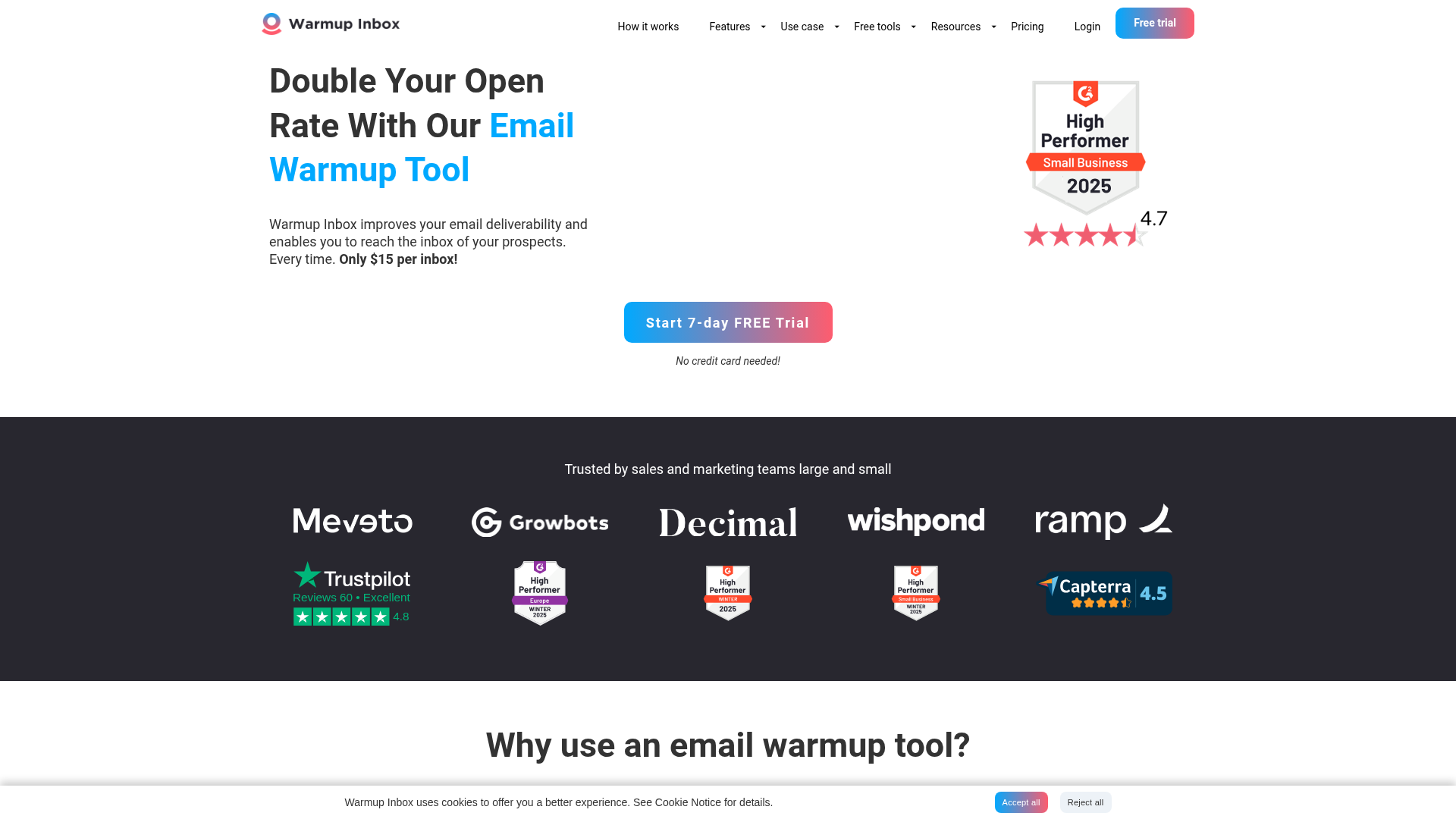 Warmup Inbox - Product Image