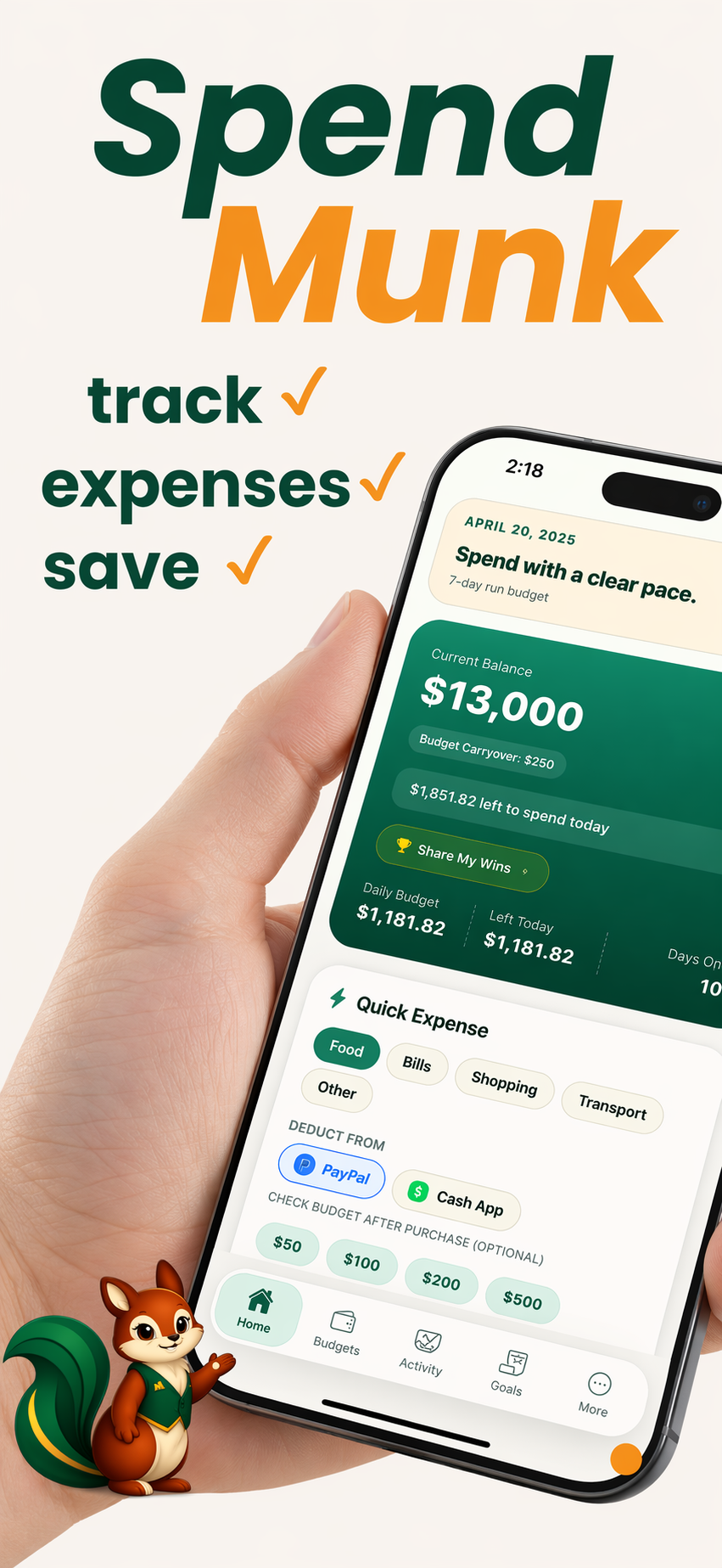 SpendMunk - Budget Planner - Product Image