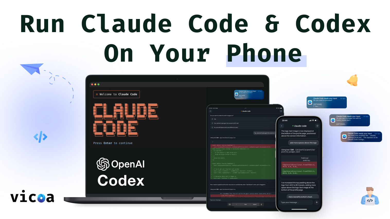 Vicoa - Vibe Code Anywhere - Product Image