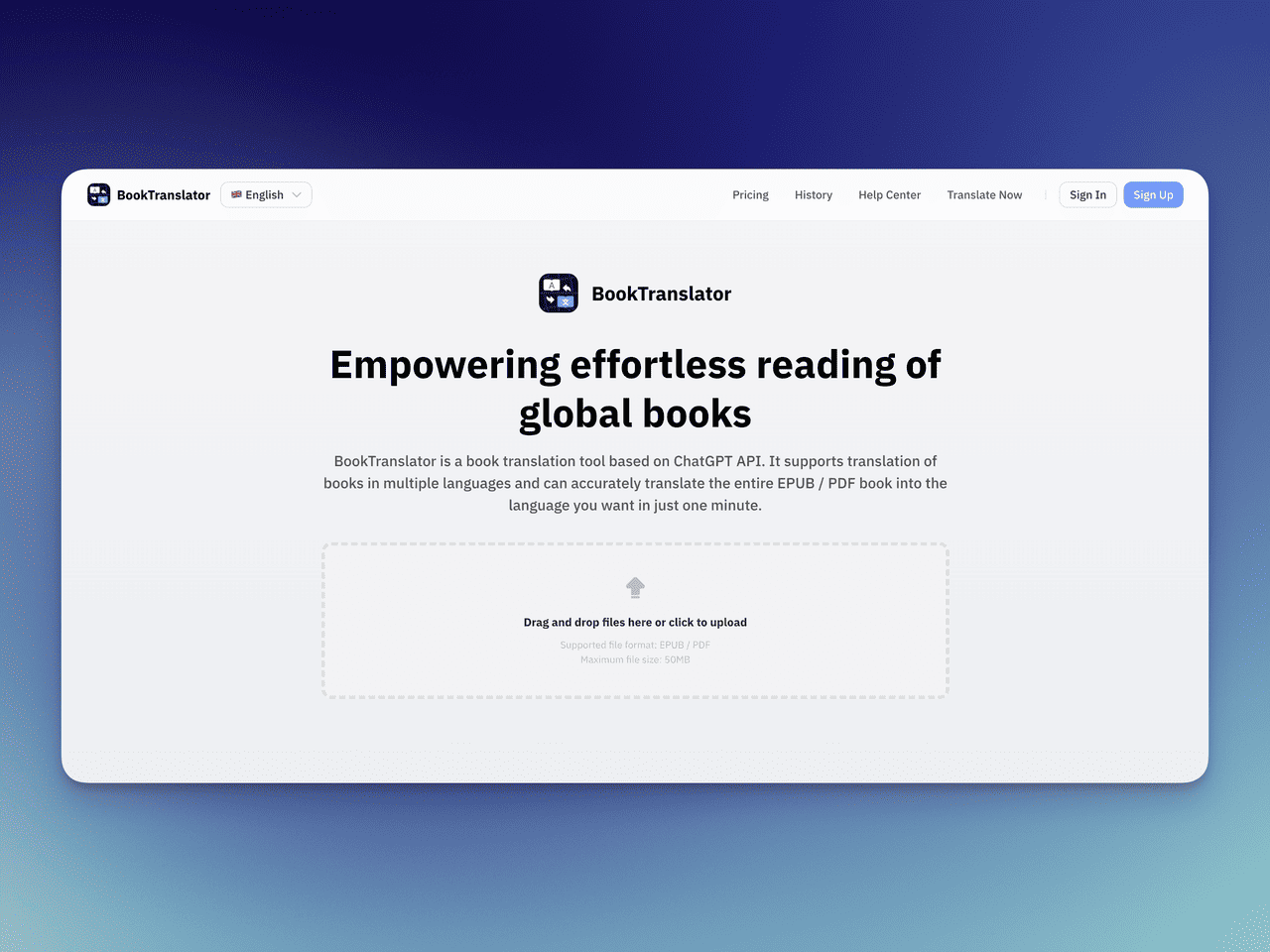 BookTranslator - Product Image