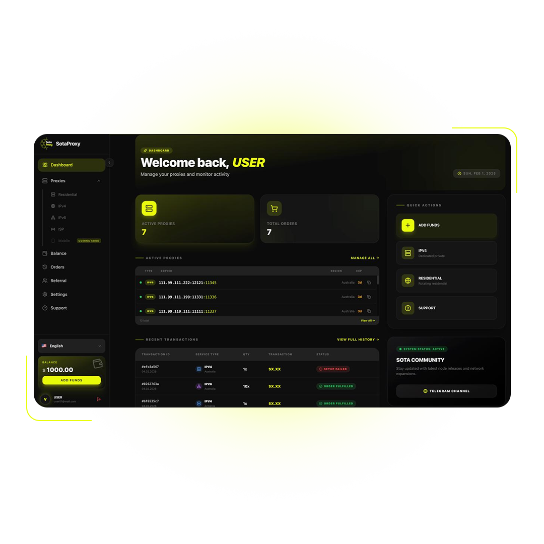 SotaProxy - Product Image