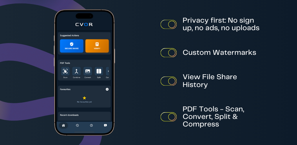CVOR: Privacy-first recipient watermarking for your important docs - Product Image