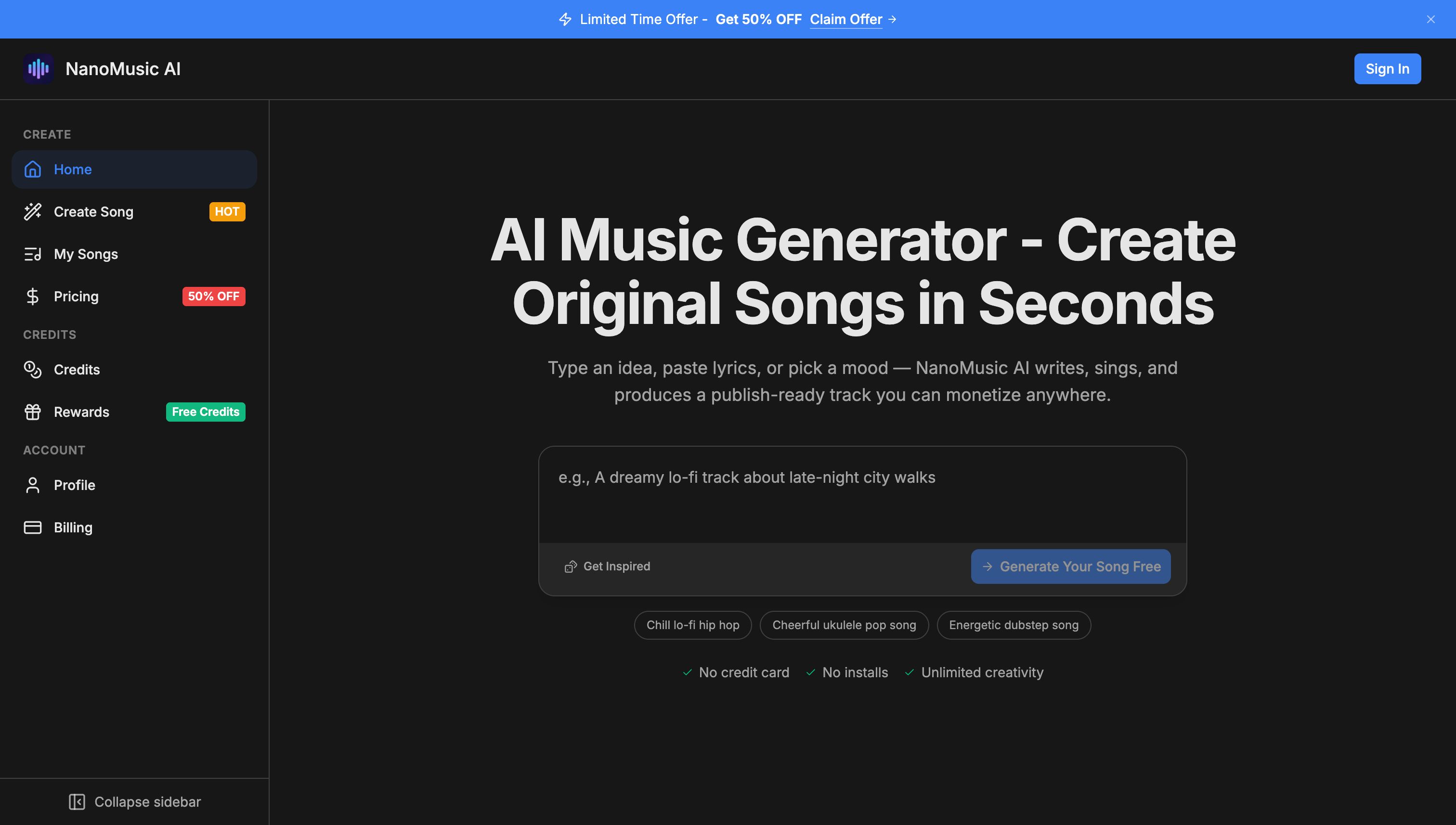 NanoMusic AI - Product Image