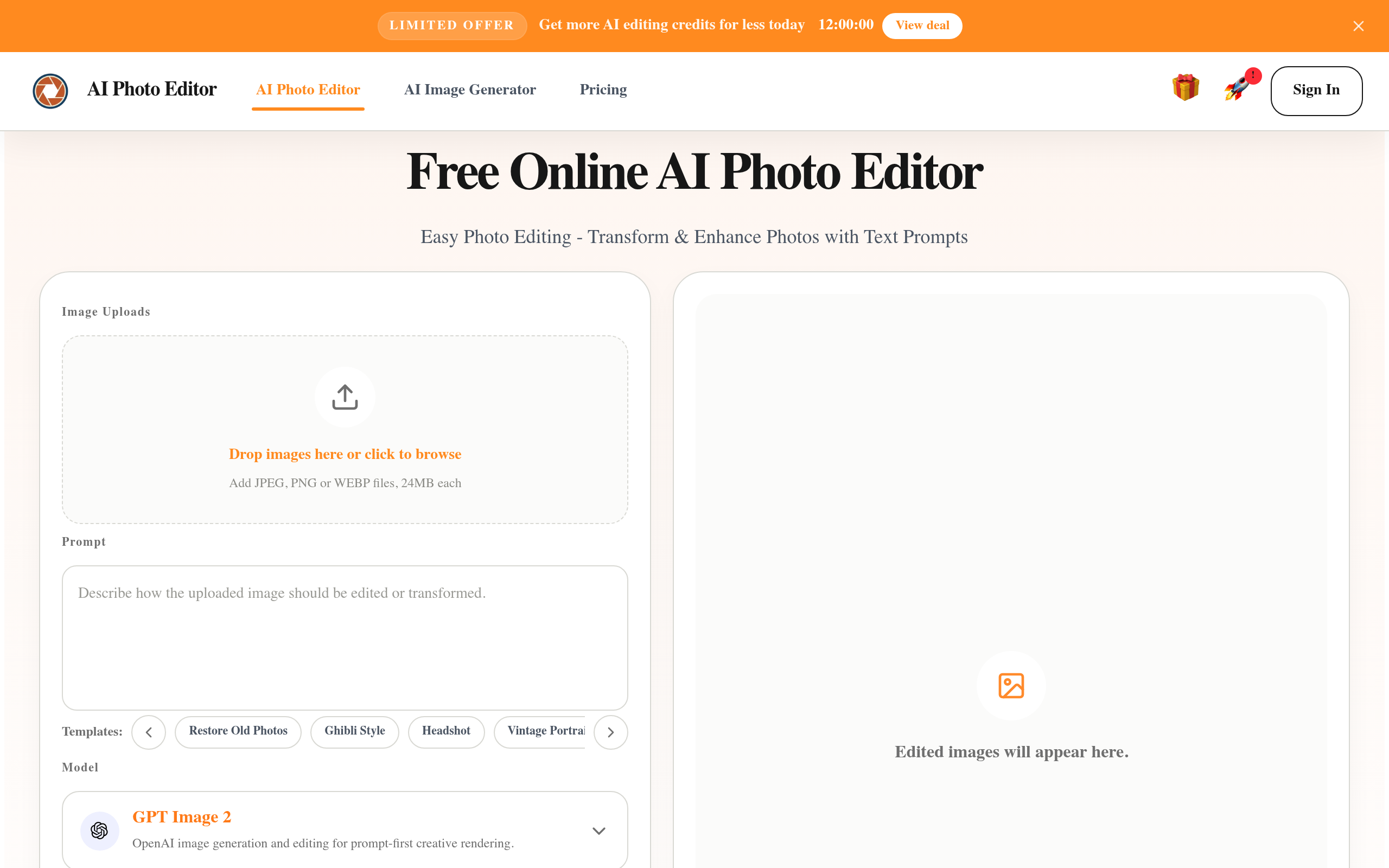 AI Photo Editor - Product Image