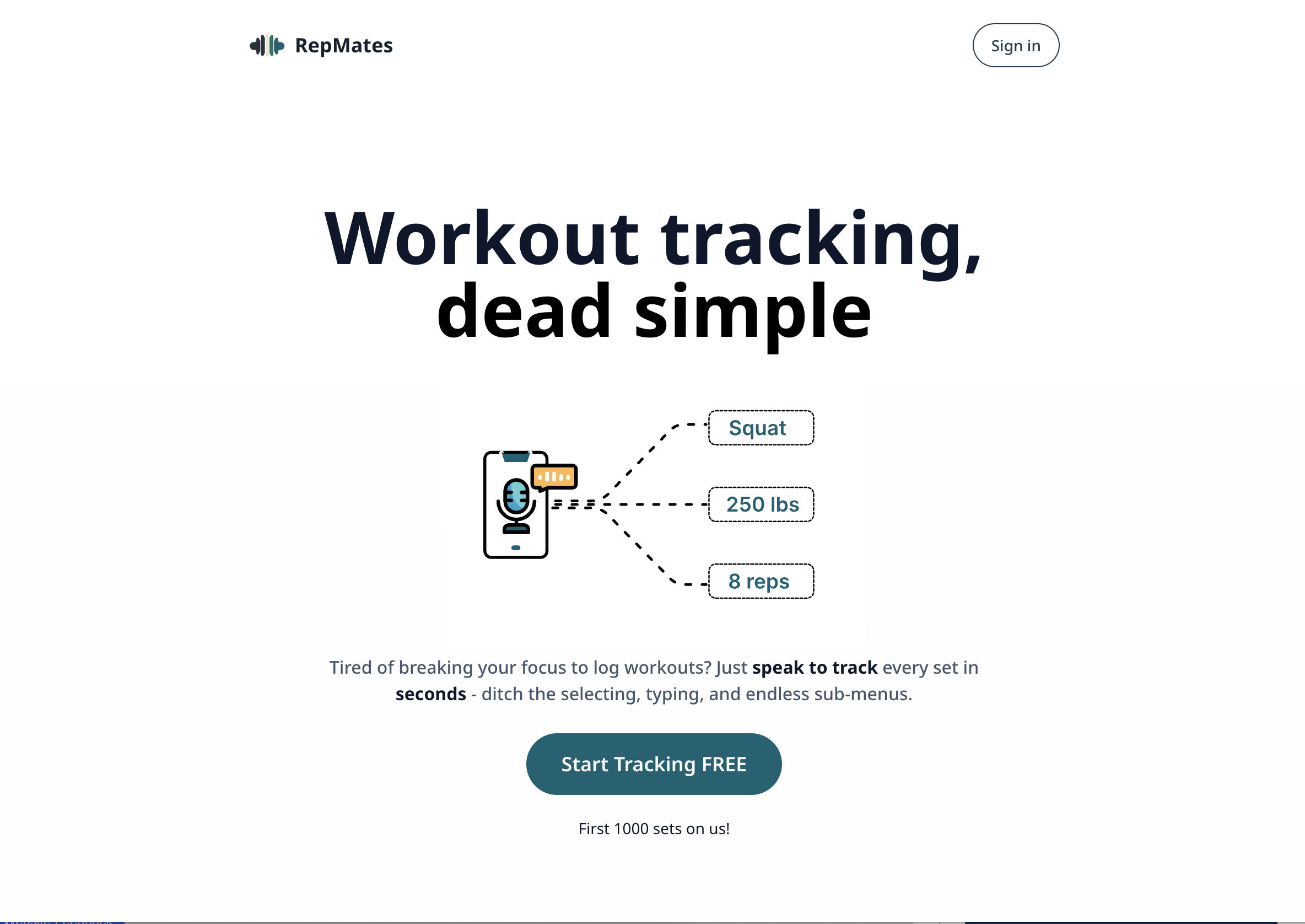 RepMates Workout Tracker - Product Image