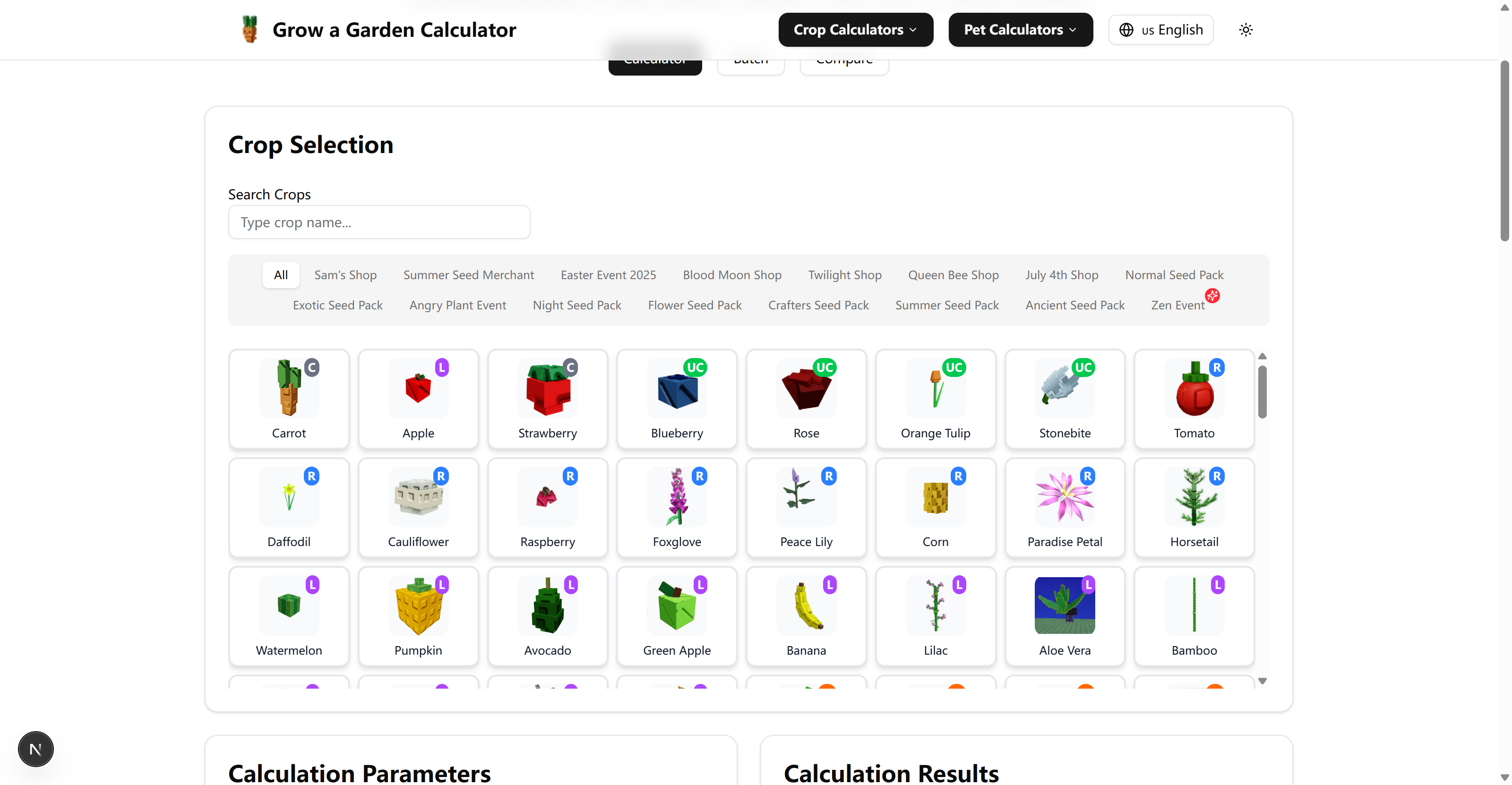 Grow a Garden Calculator new - Product Image