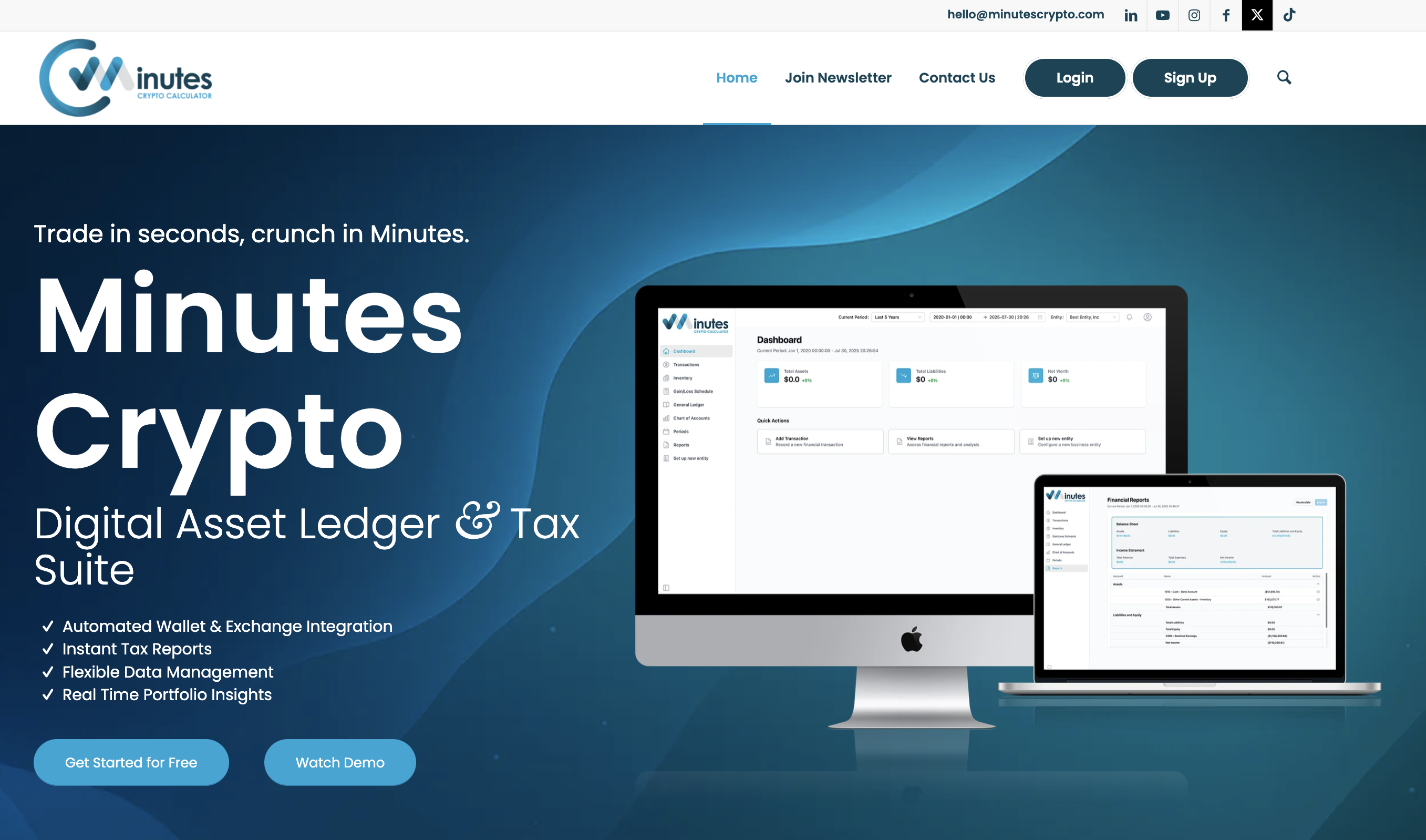 Minutes Crypto Calculator - Product Image