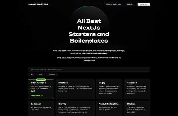 NextJs Starters - Product Image