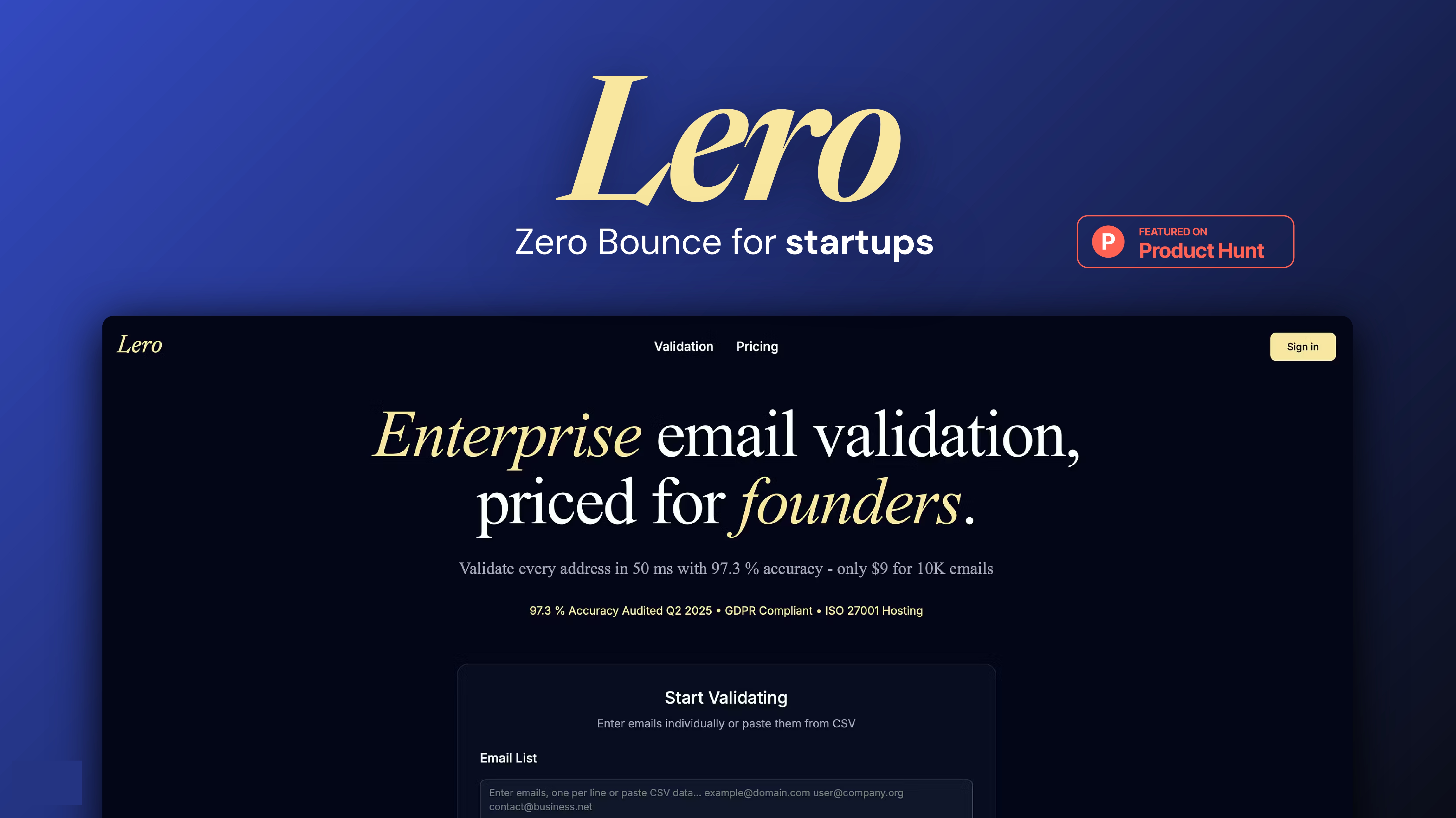 Lero - Email Validator - Product Image