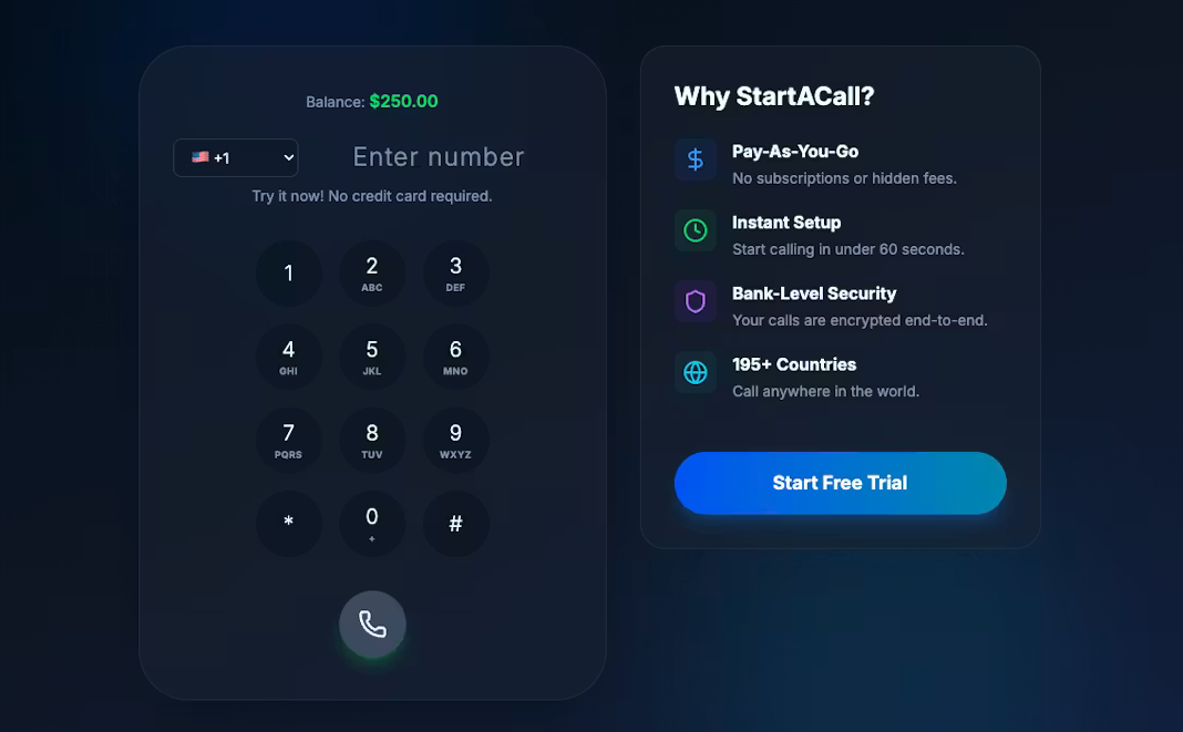 StartACall - Product Image