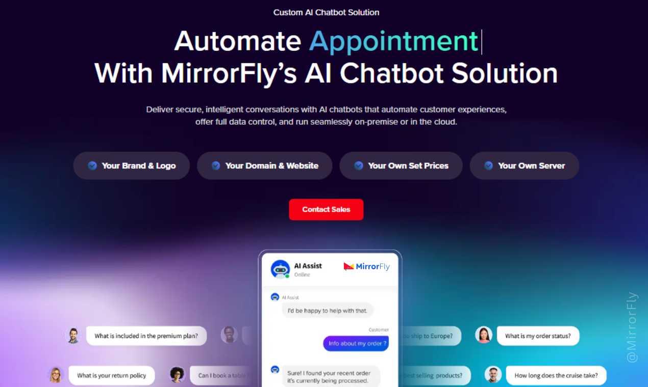 MirrorFly AI Chatbot Solution - Product Image