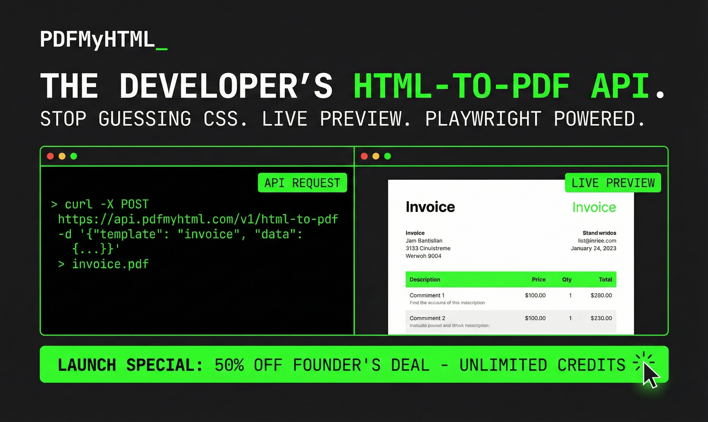 PDFMyHTML - Product Image