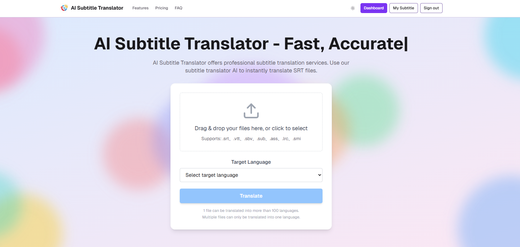 AI Subtitle Translator - Product Image