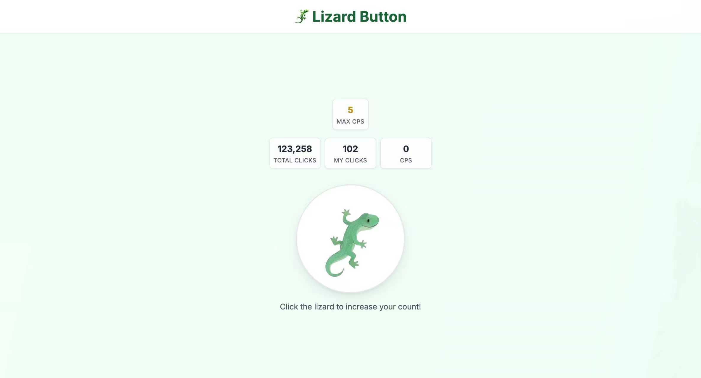 🦎 Lizard Button - Product Image