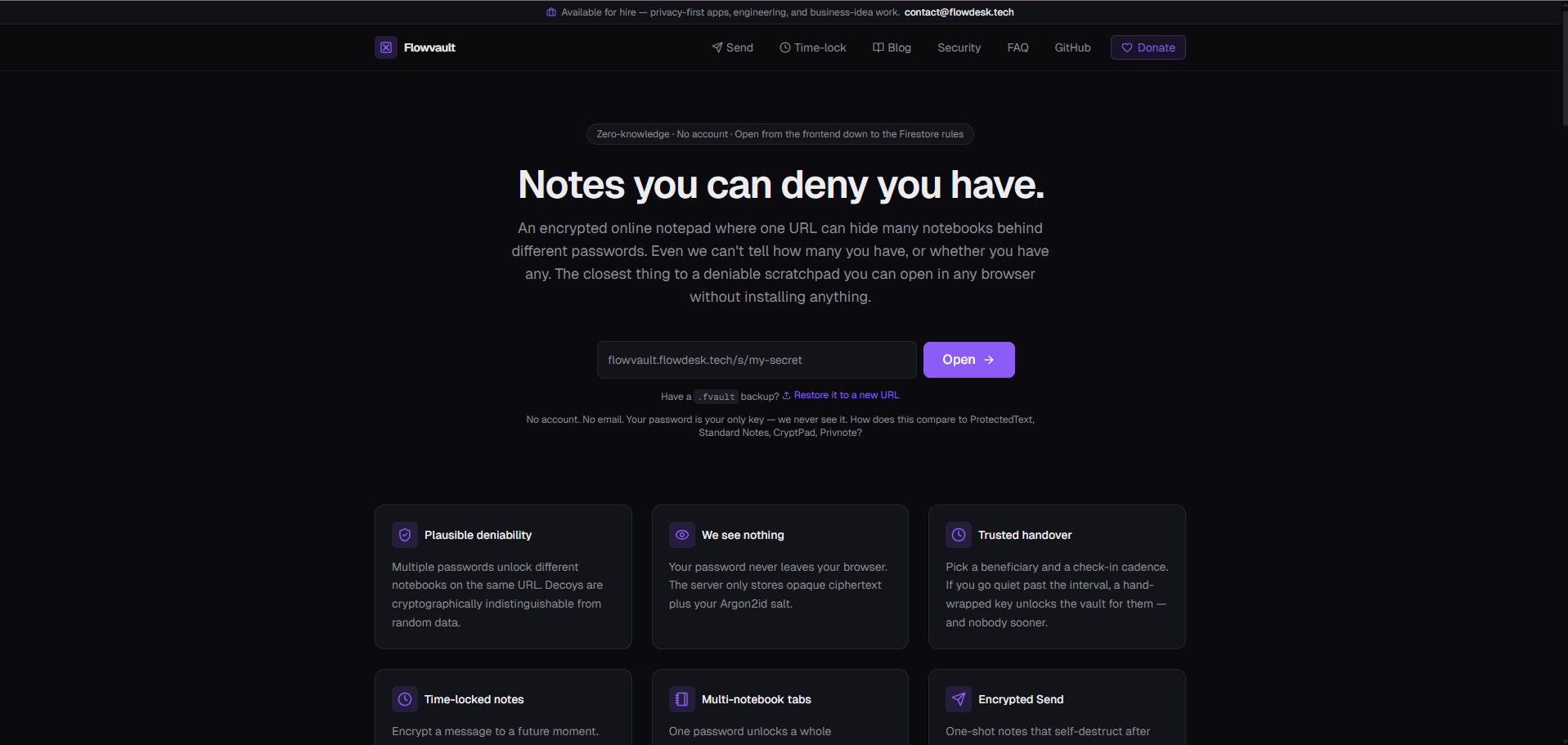 Flowvault - Product Image