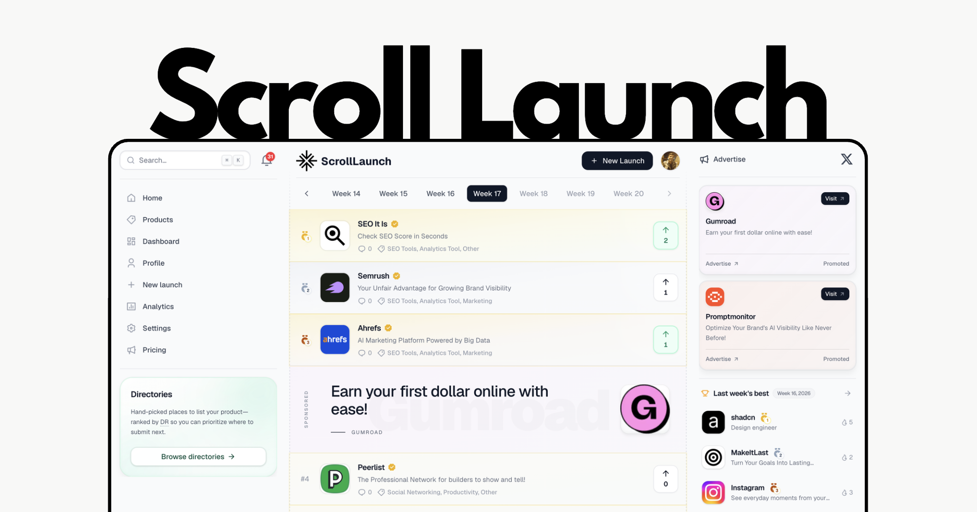 ScrollLaunch - Product Image