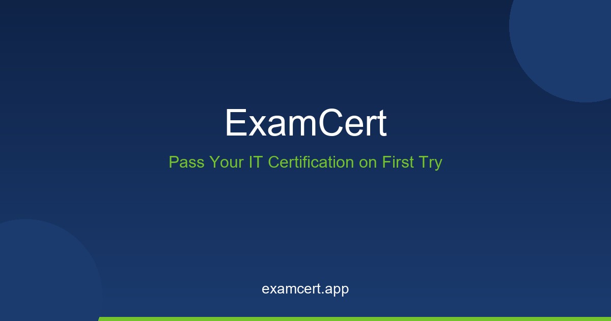 ExamCert - Product Image