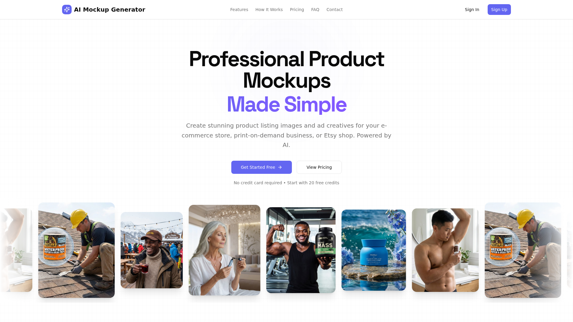 AI Mockup Generator - Product Image