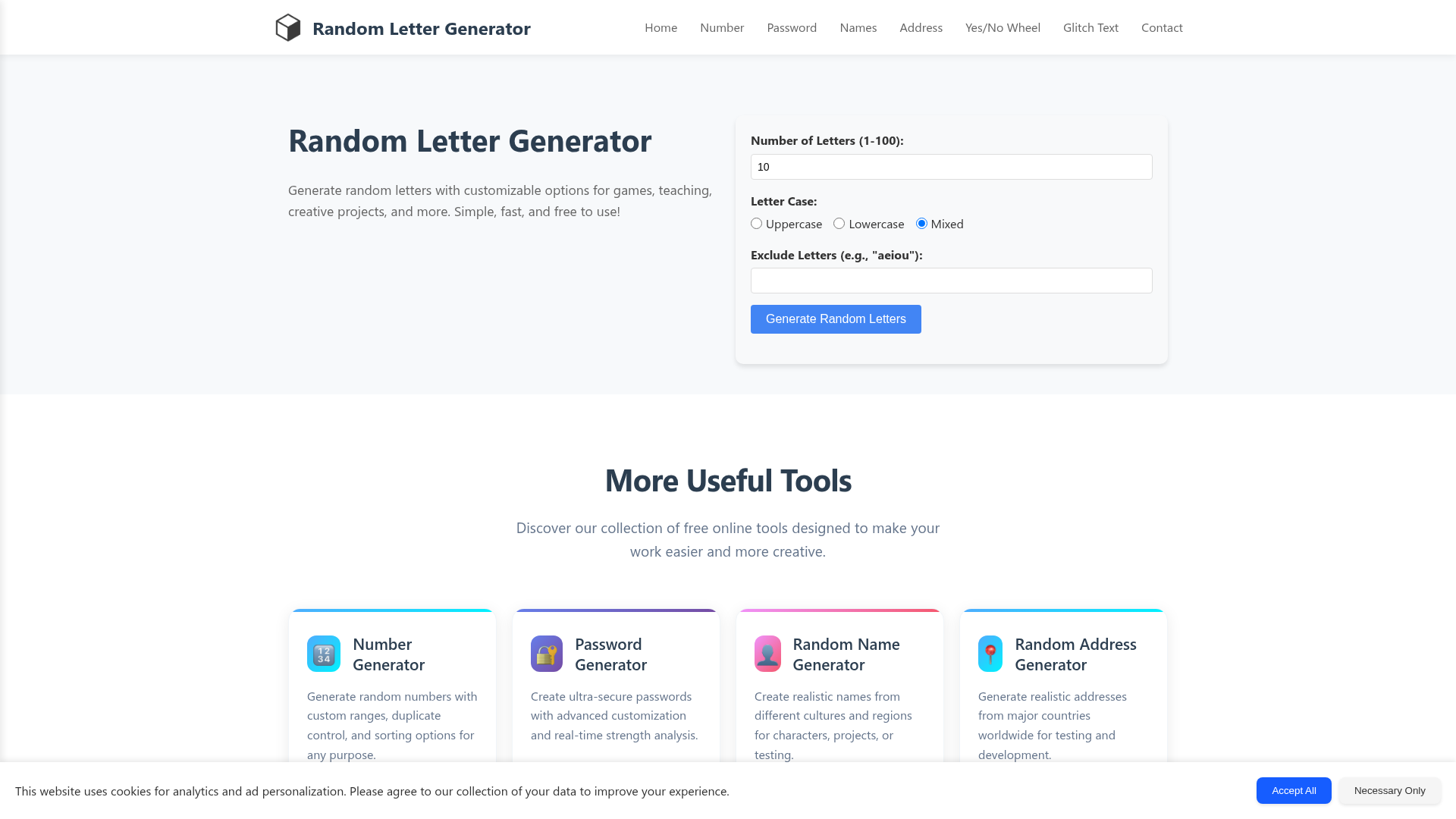 Random Letter - Product Image